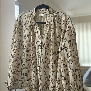 Doen Cream Floral Blouse